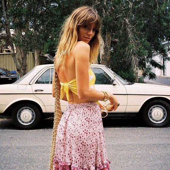 Floral Midi Skirt - Picture 2 of 13